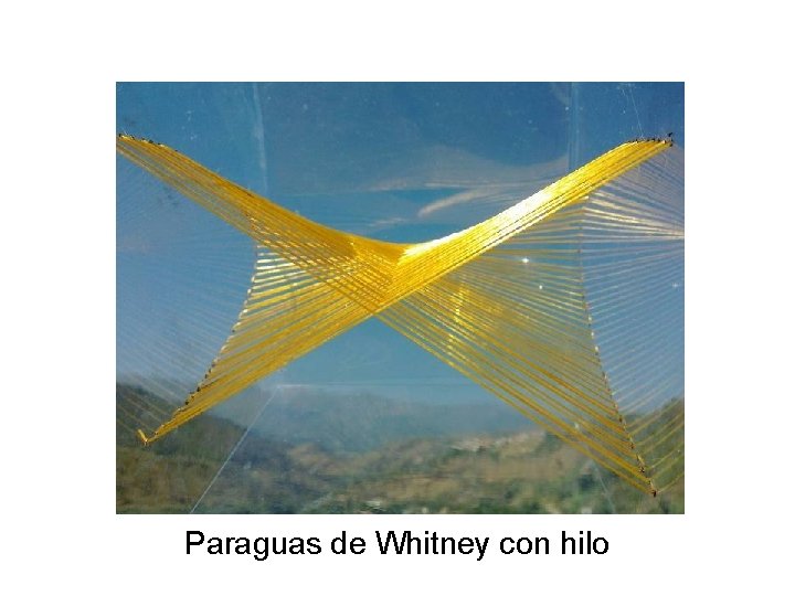 Paraguas de Whitney con hilo 