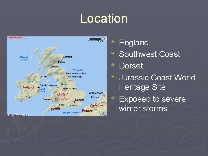 Location } } } England Southwest Coast Dorset Jurassic Coast World Heritage Site Exposed