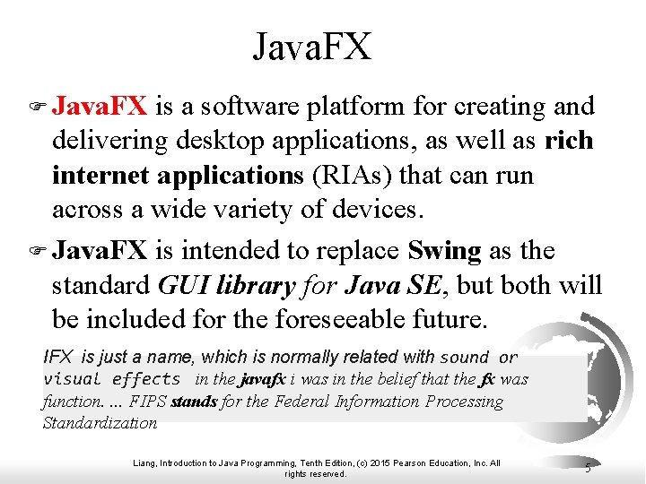 Java. FX F Java. FX is a software platform for creating and delivering desktop Java. FX F Java. FX is a software platform for creating and delivering desktop