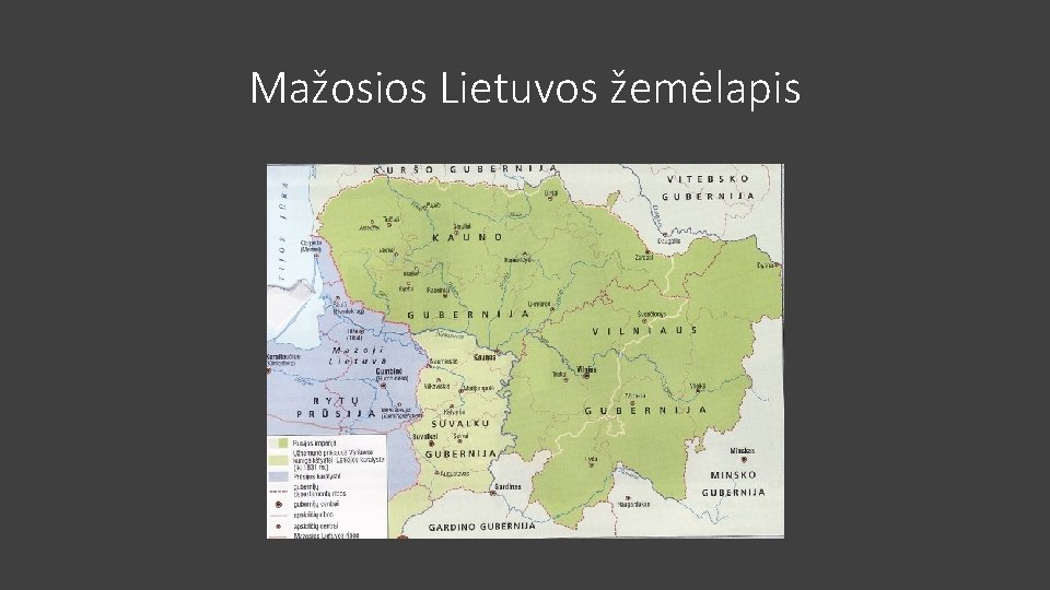 Mažosios Lietuvos žemėlapis 