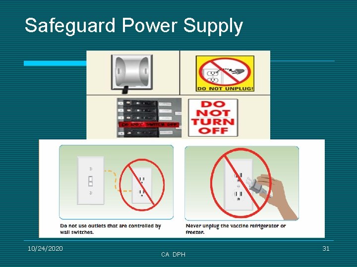 Safeguard Power Supply 10/24/2020 CA DPH 31 