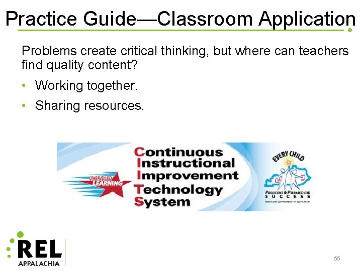 Practice Guide—Classroom Application Problems create critical thinking, but where can teachers find quality content?