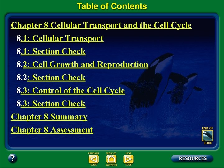 Chapter 8 Cellular Transport and the Cell Cycle 8. 1: Cellular Transport 8. 1: