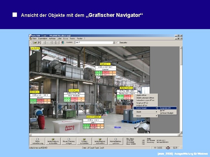 Ansicht der Objekte mit dem „Grafischer Navigator“ 