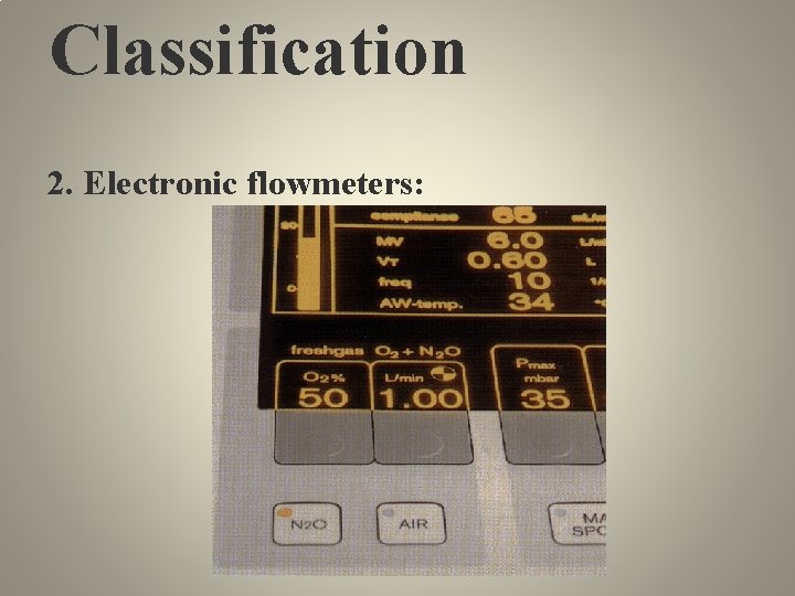 Classification 2. Electronic flowmeters: 