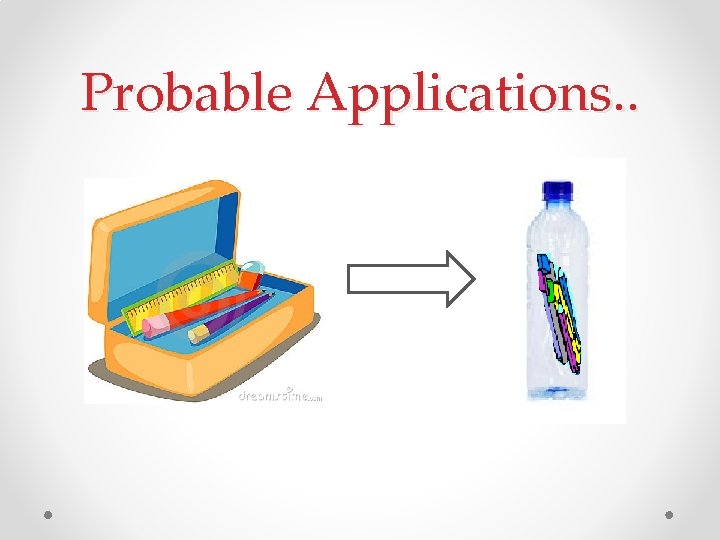 Probable Applications. . 