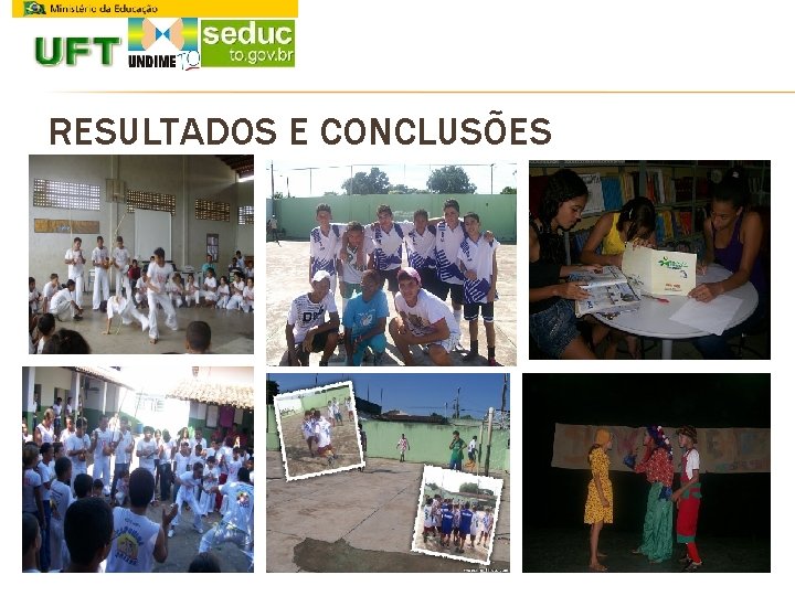 RESULTADOS E CONCLUSÕES 