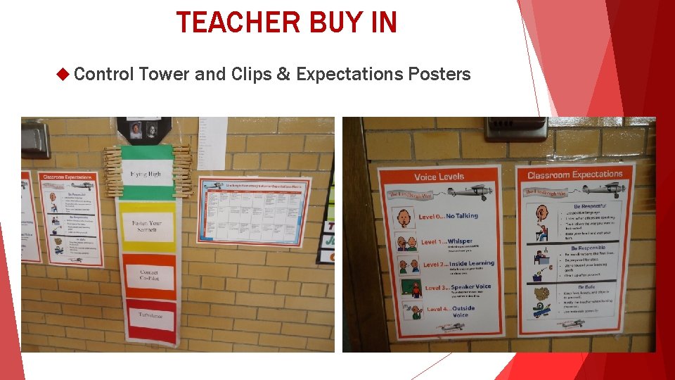 TEACHER BUY IN Control Tower and Clips & Expectations Posters 
