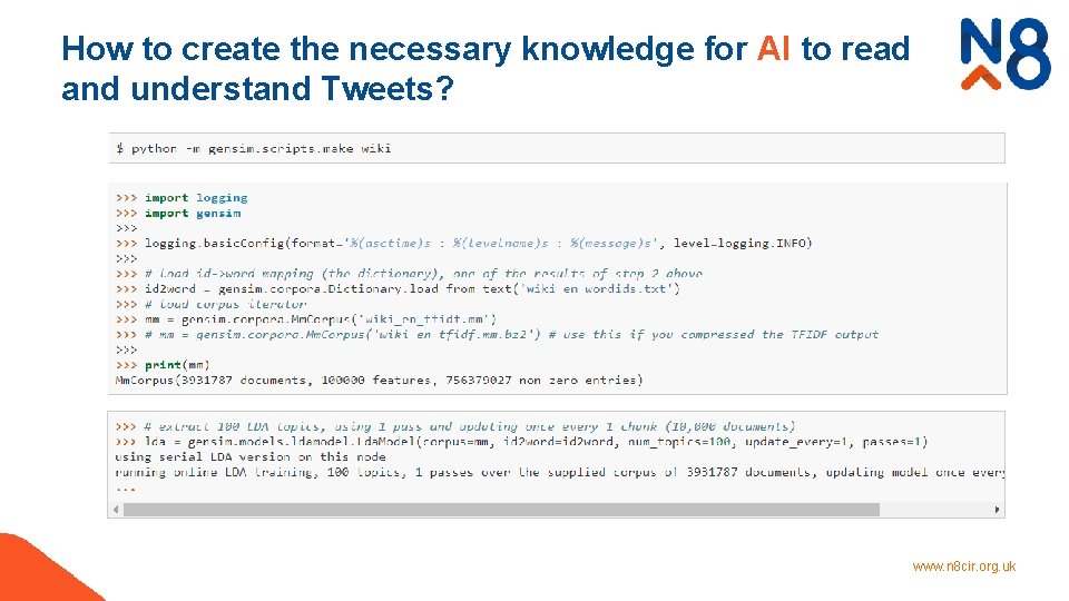 How to create the necessary knowledge for AI to read and understand Tweets? www.