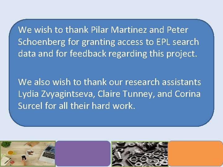 We wish to thank Pilar Martinez and Peter Schoenberg for granting access to EPL