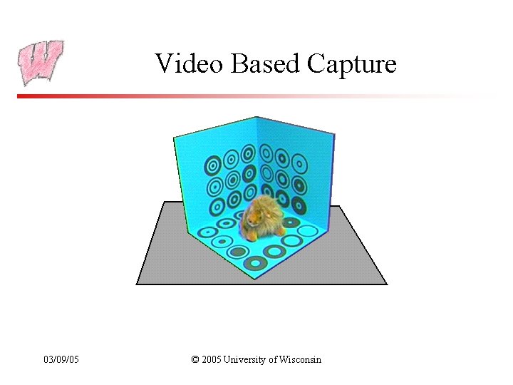 Video Based Capture 03/09/05 © 2005 University of Wisconsin 