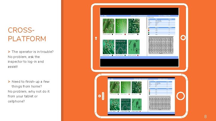 CROSSPLATFORM Ø The operator is in trouble? No problem, ask the inspector to log-in