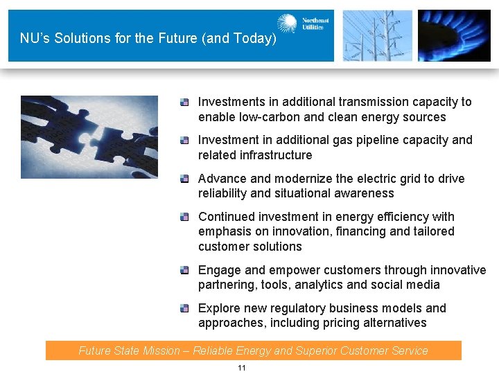 NU’s Solutions for the Future (and Today) Investments in additional transmission capacity to enable