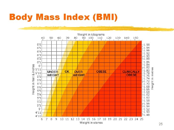 Body Mass Index (BMI) 25 