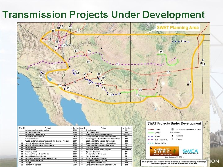 Transmission Projects Under Development 30 