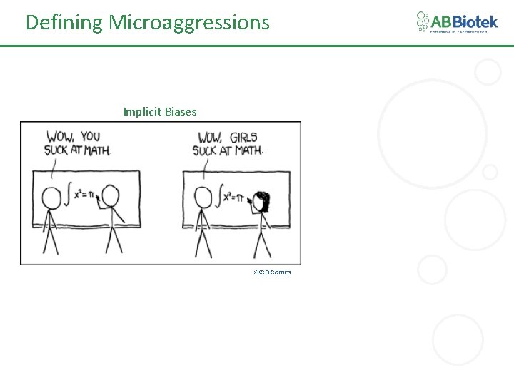 Defining Microaggressions Implicit Biases XKCD Comics 