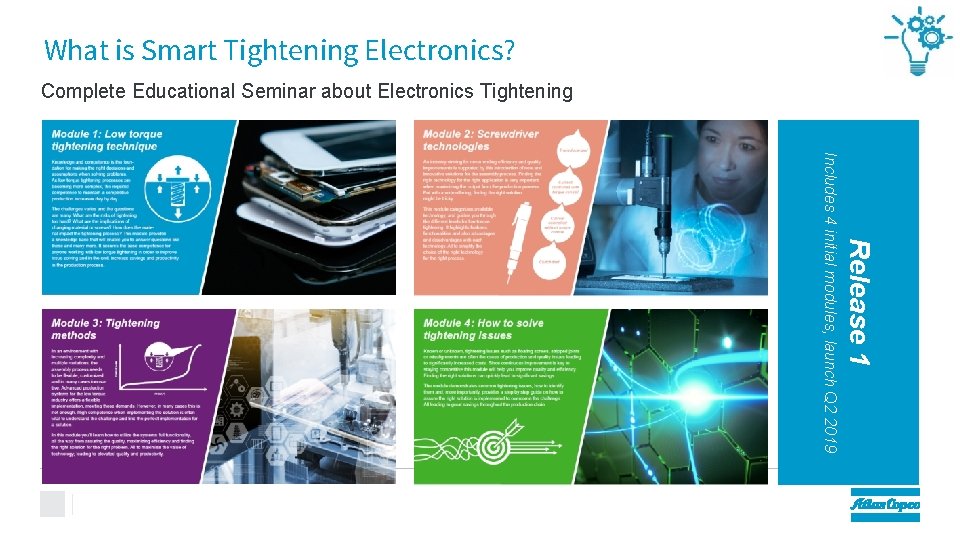 What is Smart Tightening Electronics? Complete Educational Seminar about Electronics Tightening Release 1 Includes