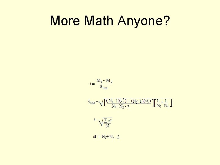 More Math Anyone? 