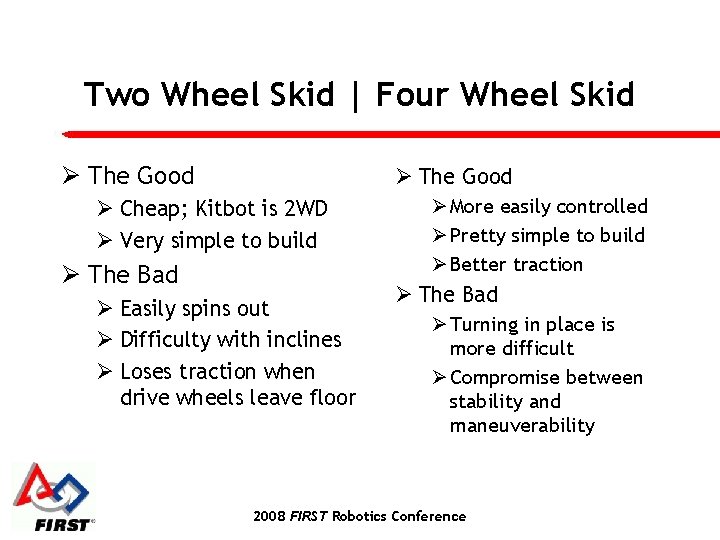 Two Wheel Skid | Four Wheel Skid Ø The Good Ø Cheap; Kitbot is