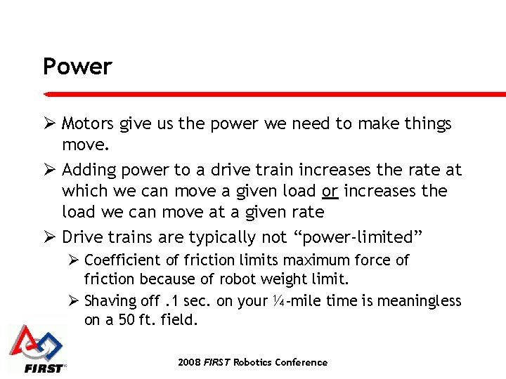 Power Ø Motors give us the power we need to make things move. Ø