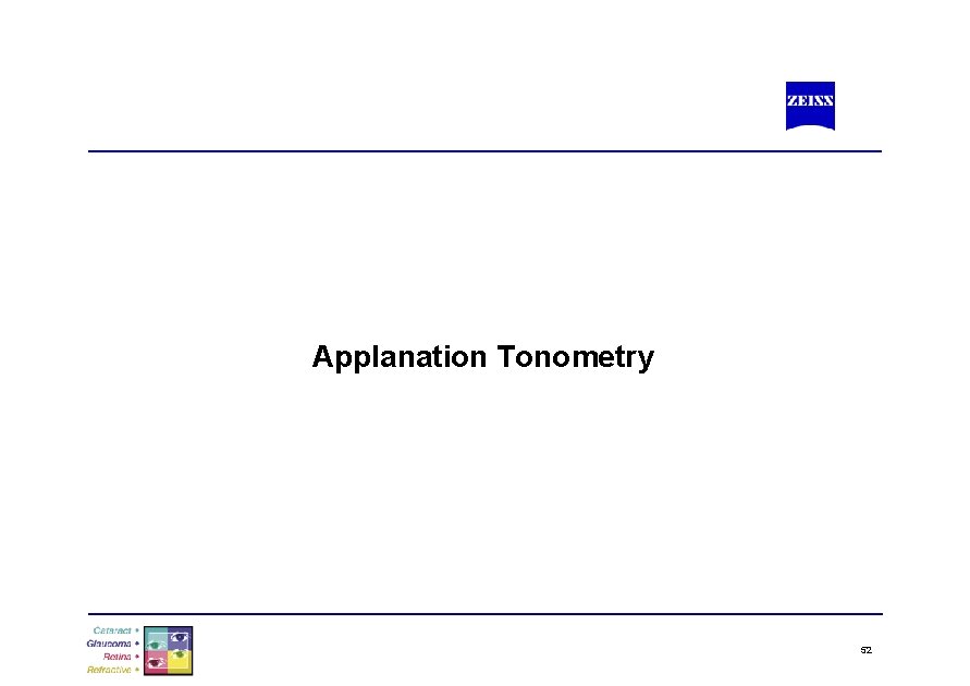 Applanation Tonometry 52 