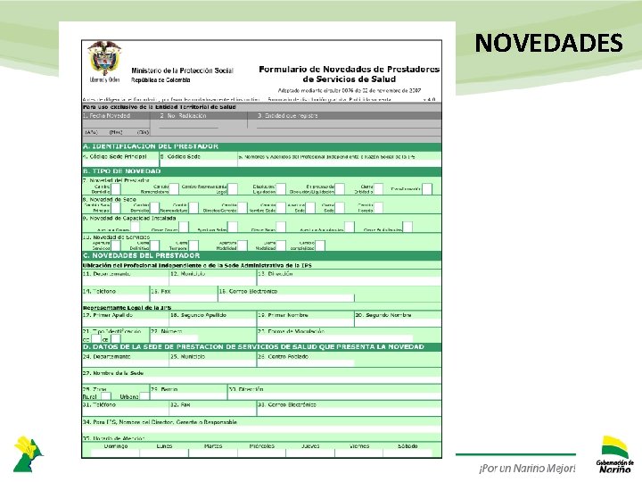 NOVEDADES 