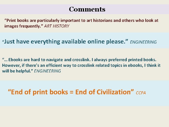 Comments “Print books are particularly important to art historians and others who look at