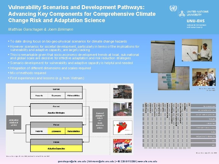 Vulnerability Scenarios and Development Pathways: Advancing Key Components for Comprehensive Climate Change Risk and
