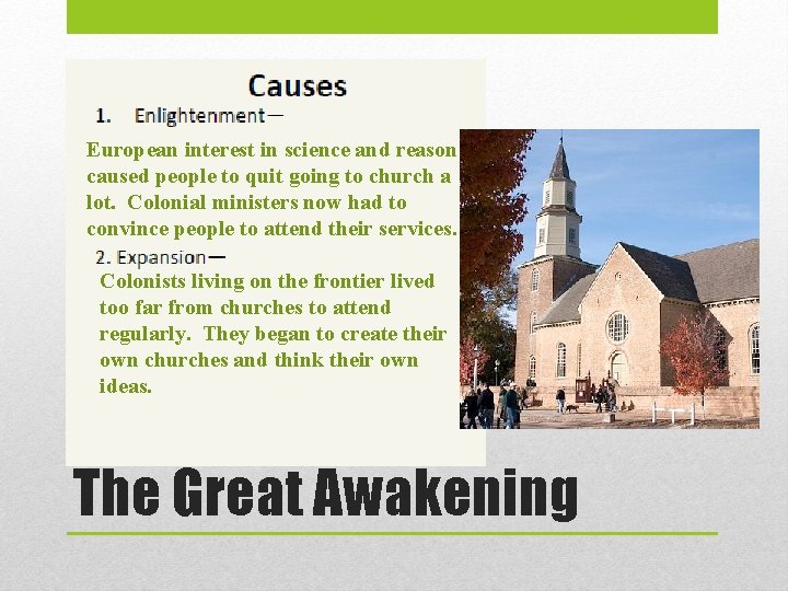 European interest in science and reason caused people to quit going to church a European interest in science and reason caused people to quit going to church a