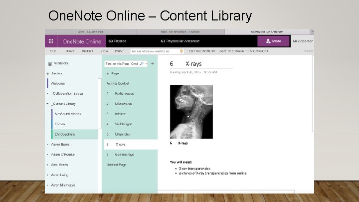 One. Note Online – Content Library 