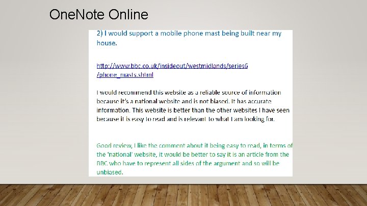 One. Note Online 