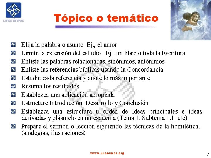 Tópico o temático Elija la palabra o asunto Ej. , el amor Limite la