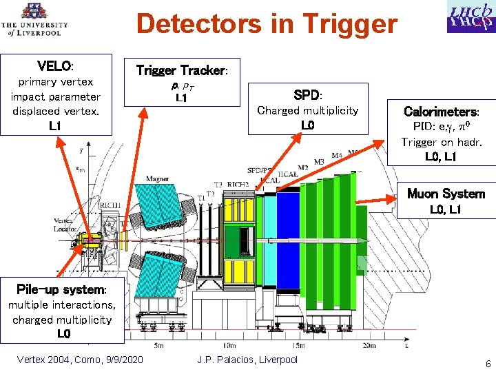 Detectors in Trigger VELO: primary vertex impact parameter displaced vertex. L 1 Trigger Tracker: