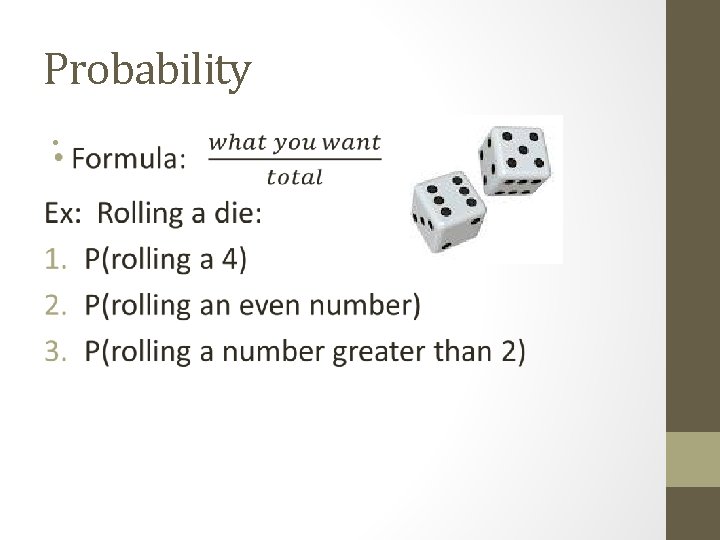Probability • 