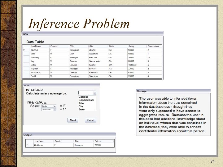 Inference Problem 71 