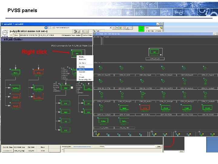 PVSS panels Right click 