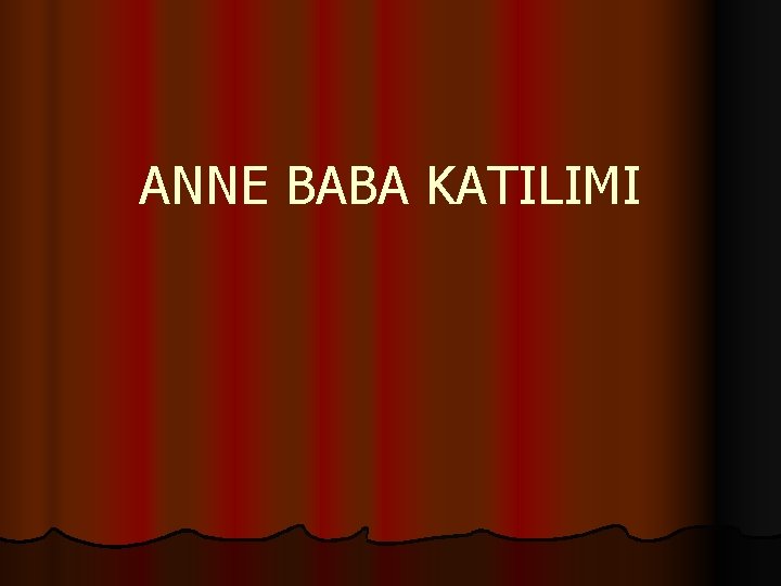 ANNE BABA KATILIMI 