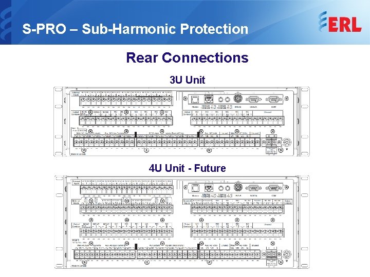 S-PRO – Sub-Harmonic Protection Rear Connections 3 U Unit 4 U Unit - Future