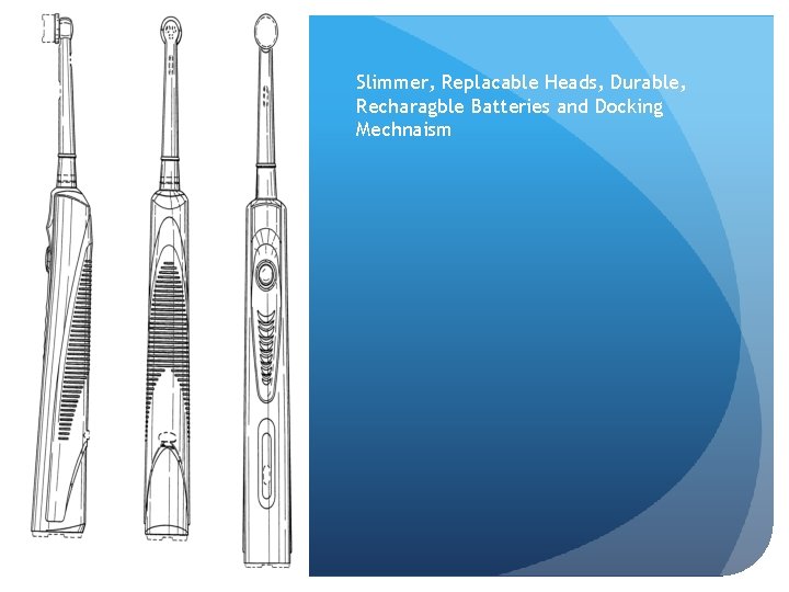 Slimmer, Replacable Heads, Durable, Recharagble Batteries and Docking Mechnaism 