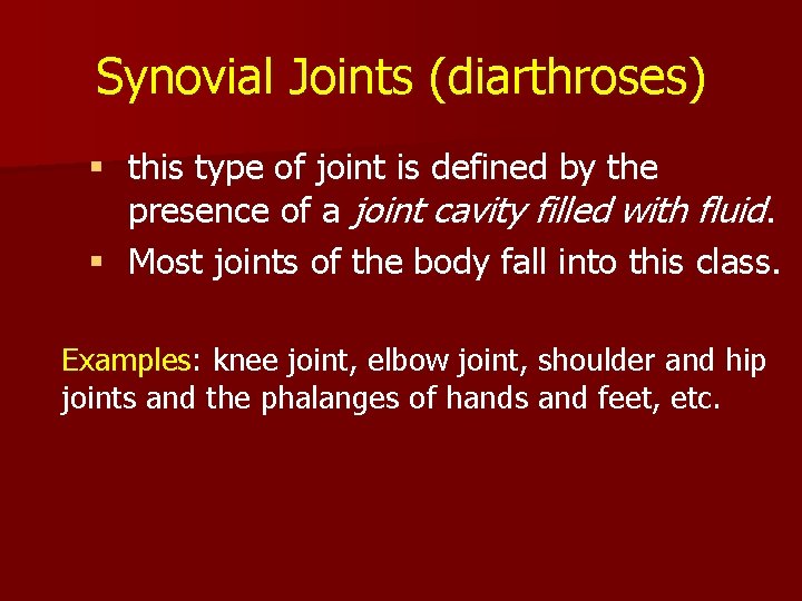 CHAPTER 9 Joints COMMON COURSE OBJECTIVES Joints Structural