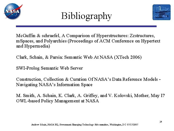 Bibliography Mc. Guffin & schraefel, A Comparison of Hyperstructures: Zzstructures, m. Spaces, and Polyarchies