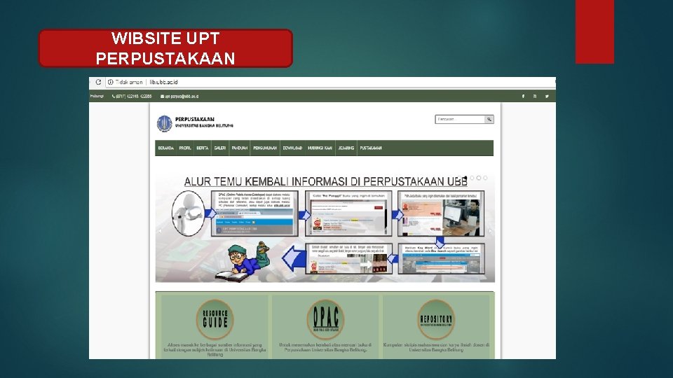 WIBSITE UPT PERPUSTAKAAN 