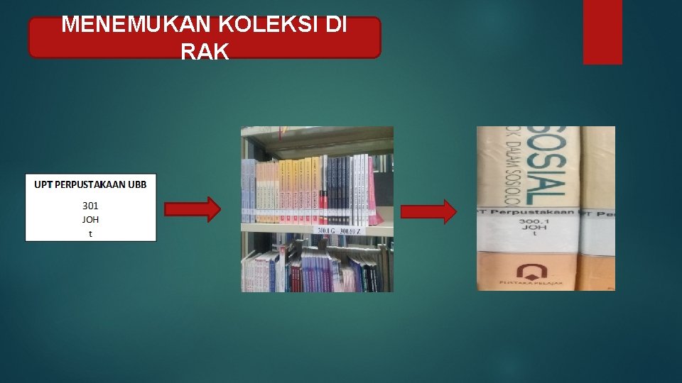 MENEMUKAN KOLEKSI DI RAK 