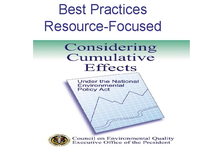 Best Practices Resource-Focused 