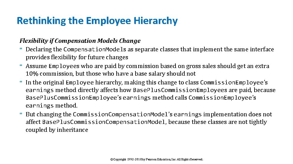 Rethinking the Employee Hierarchy Flexibility if Compensation Models Change Declaring the Compensation. Models as