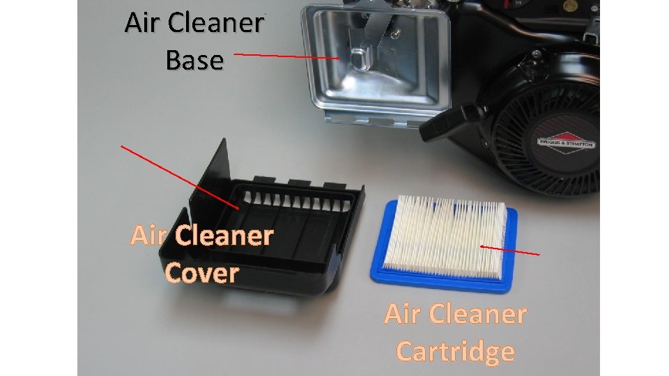 Air Cleaner Base Air Cleaner Cover Air Cleaner Cartridge 