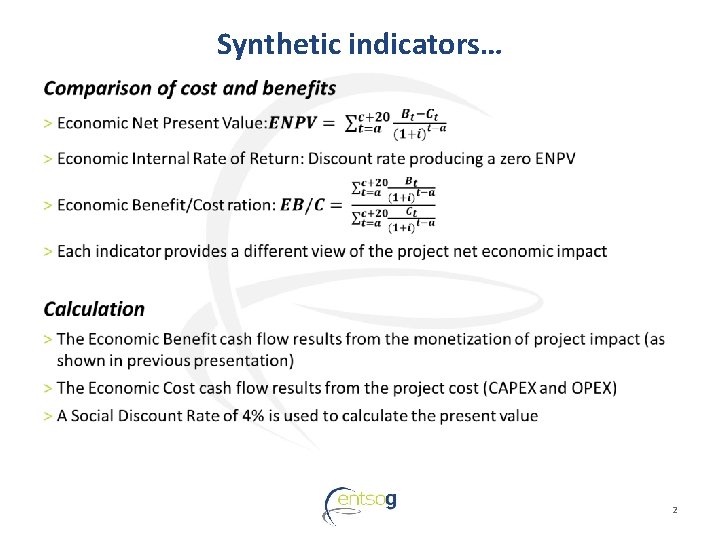 Synthetic indicators… 2 