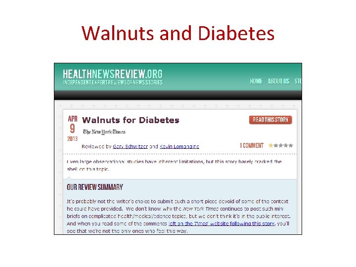 Walnuts and Diabetes 
