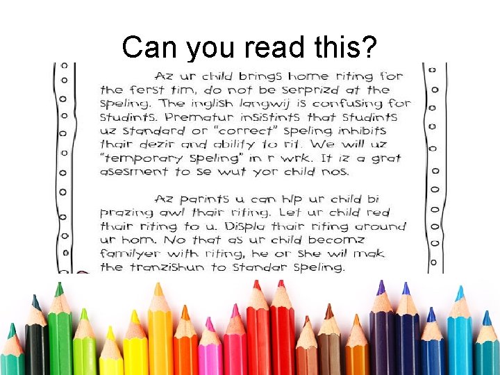 Can you read this? 